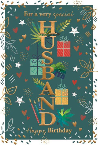 Picture of FOR A VERY SPECIAL HUSBAND BIRTHDAY CARD